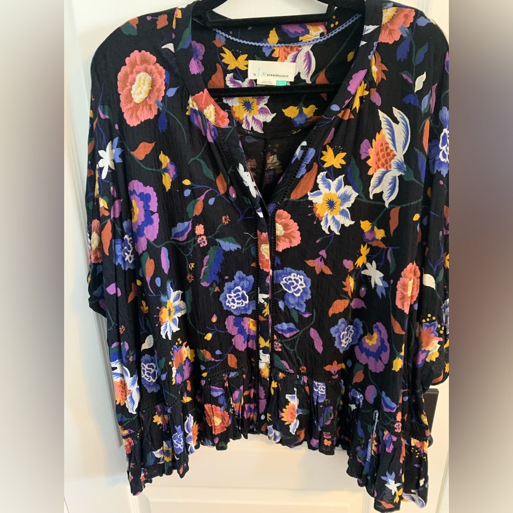 Anthropologie Short Sleeve Top